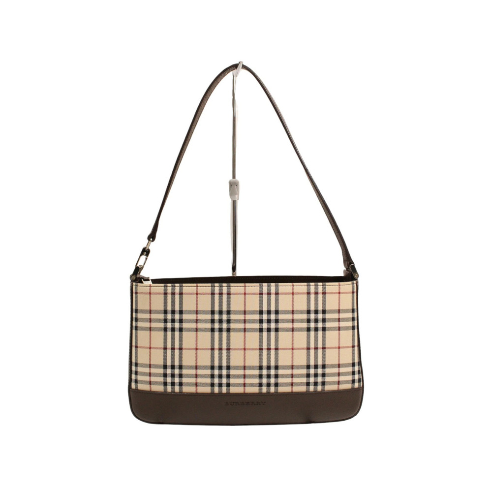 BURBERRY Hobo Bag Beige Brown Nova Check